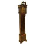 A well made miniature longcase clock