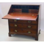 George III mahogany bureau.