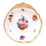 Barr, Flight and Barr shell shape dish painted by William Billingsley circa 1807 - 1813