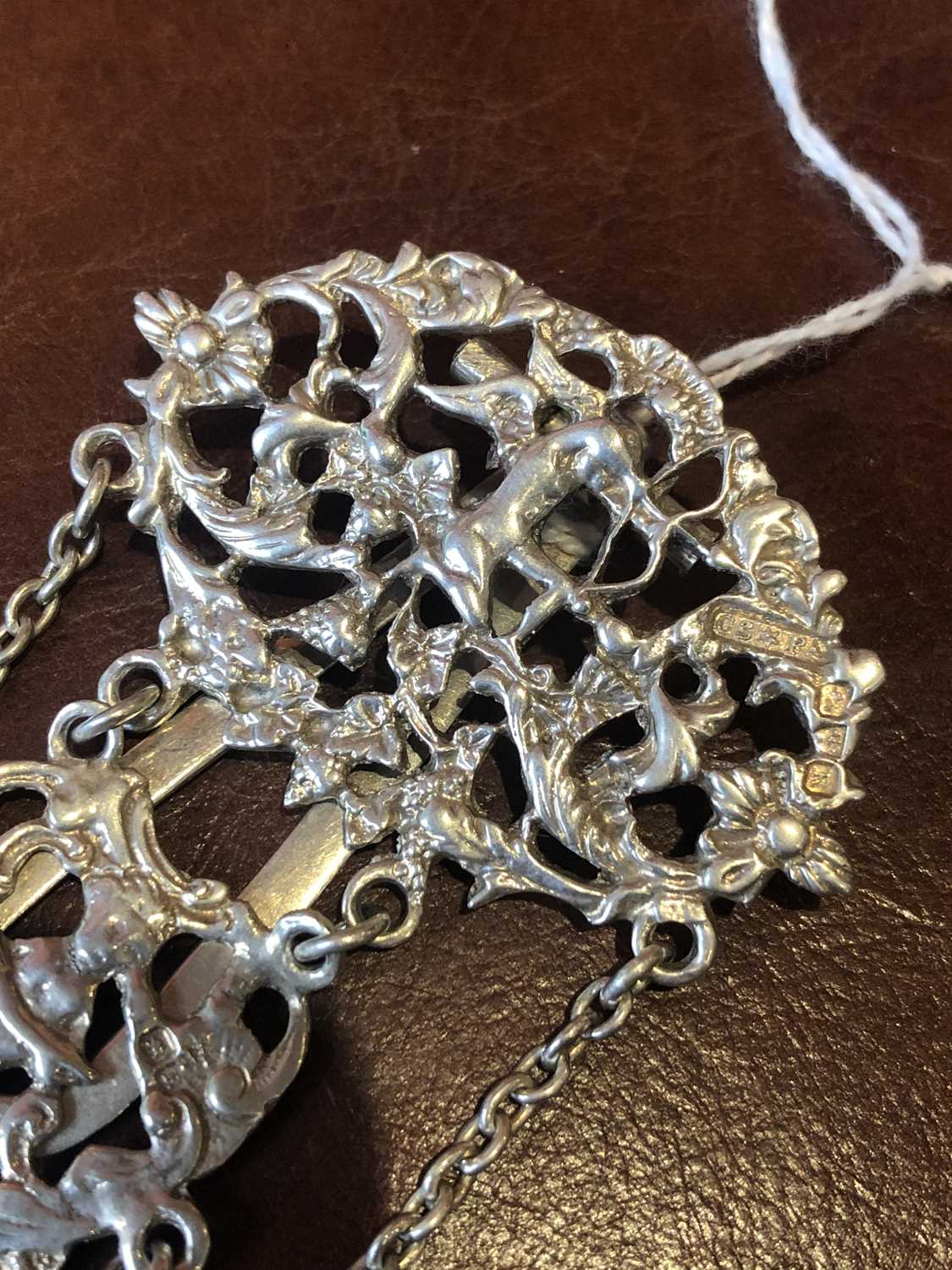 A late Victorian silver chatelaine - Image 3 of 5