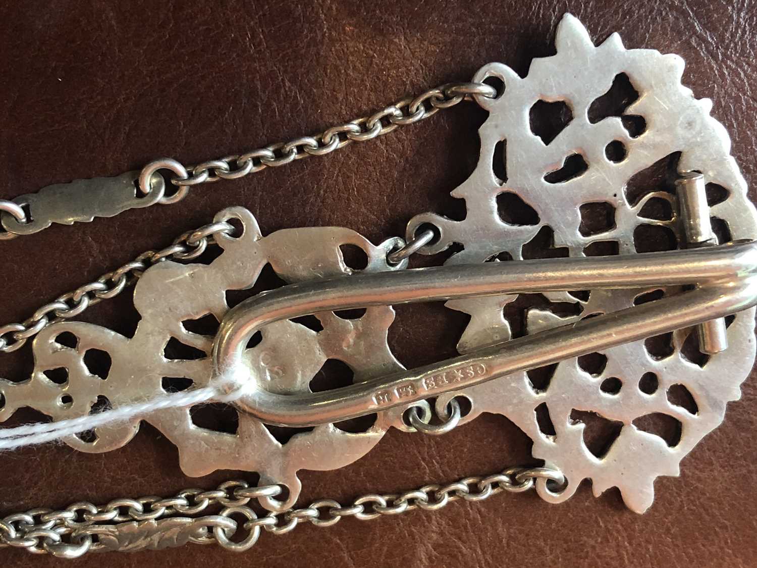 A late Victorian silver chatelaine - Image 2 of 5