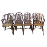 Eight 19th century Windsor chairs by Prior