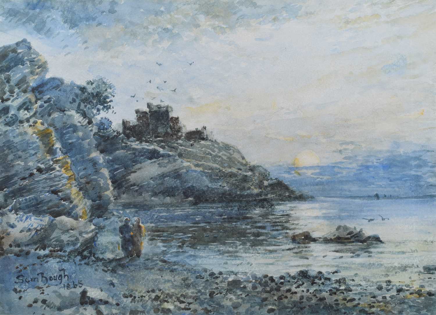 Sam Bough R.S.A, R.S.W. (Scottish 1822-1878) Tantallon Castle, Scotland