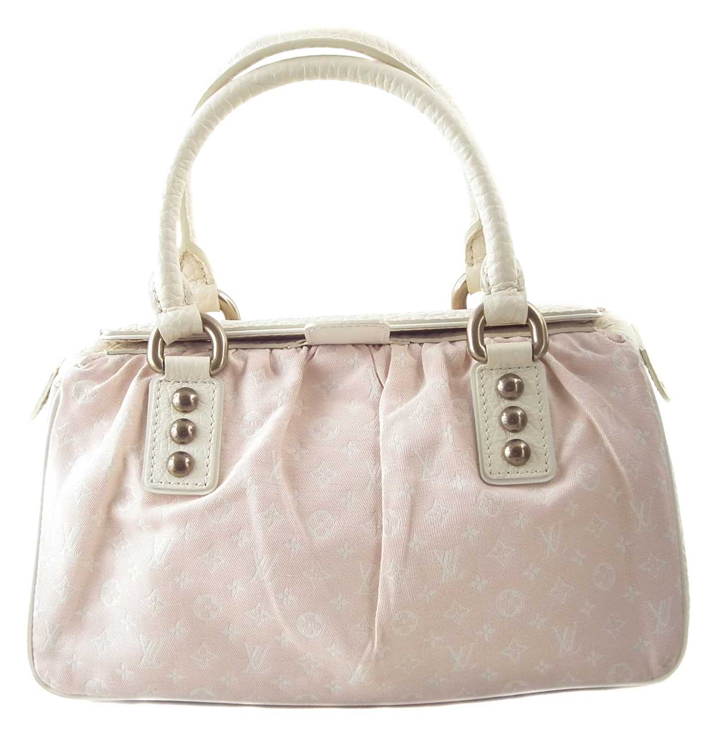 A Louis Vuitton Pink Monogram Trapeze PM Handbag,