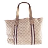 A Gucci monogram canvas Jolicoeur Tote handbag,