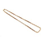 A 9ct gold chain necklace by Unoaerre,