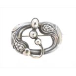 A Georg Jensen brooch, no. 77,