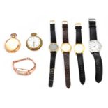 A selection of watches and pocket watches,