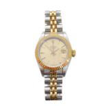 A ladies steel and gold Rolex Oyster Perpetual Datejust wristwatch,
