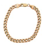 A 9ct gold bracelet,