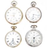 Four pocket watches,