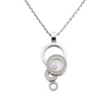 An 18ct gold diamond 'Happy Bubbles' pendant, by Chopard,