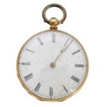 An 18ct gold cased pocket watch,