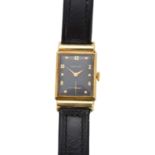 A 14ct gold Hamilton wristwatch,