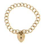 A 9ct gold bracelet,