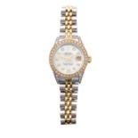 A ladies steel and gold Rolex Oyster Perpetual Datejust wristwatch,