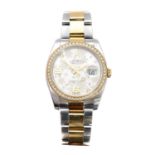 A steel and gold Rolex Oyster Perpetual Datejust wristwatch,