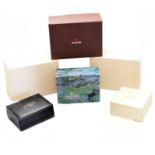 A selection of watch boxes,