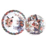 Two Japanese Imari chargers