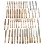 A selection of silver plated flatware,