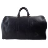 A Louis Vuitton black Epi Keepall 50 luggage bag,