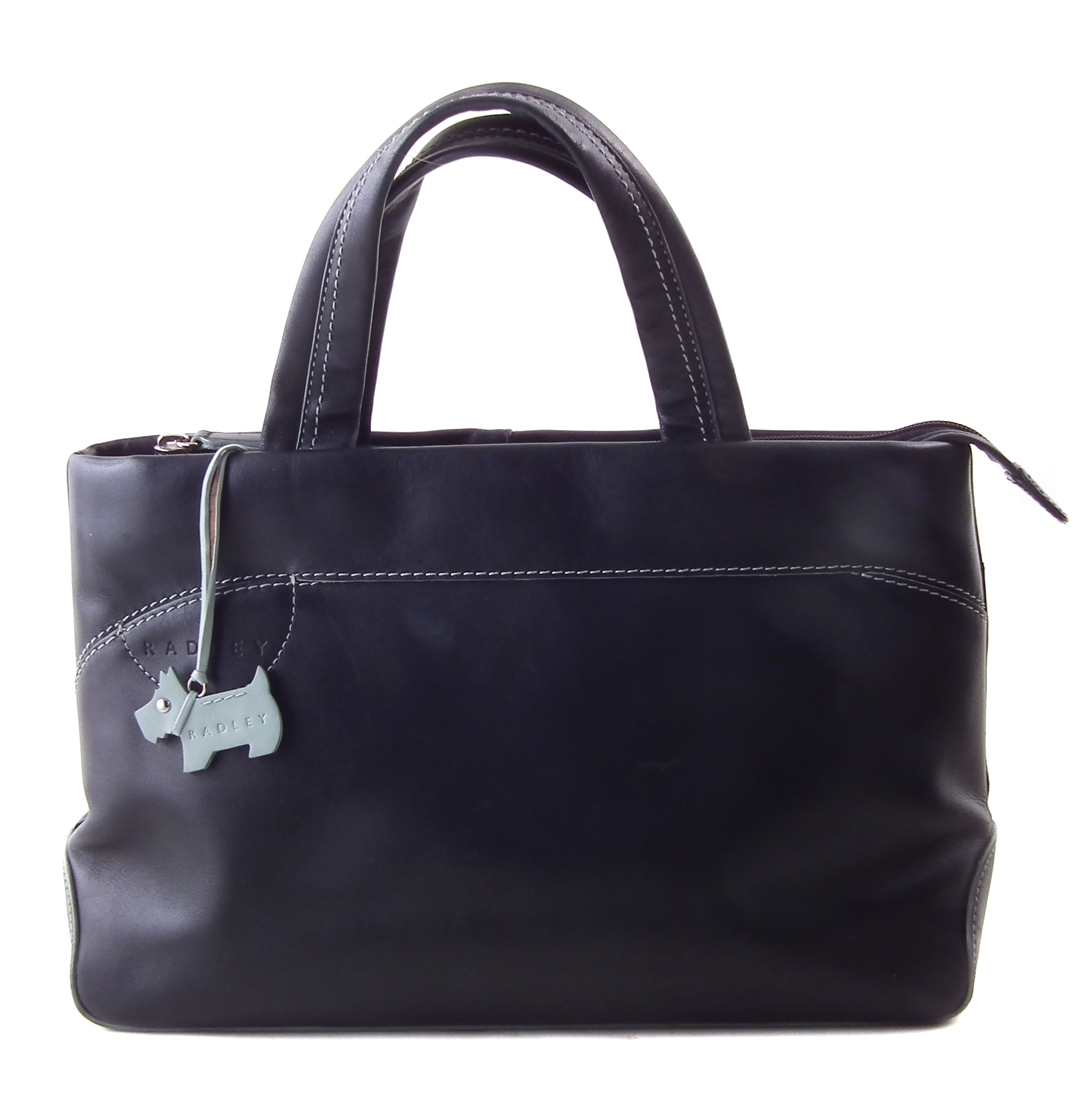 A black leather Radley bag,