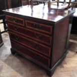 Early 19th century mahogany chest of drawers.