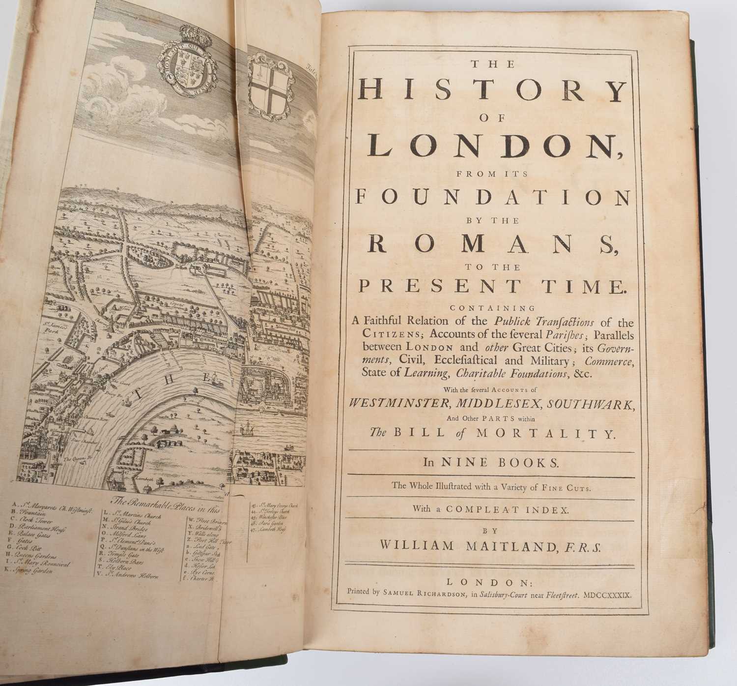 Maitland, W., History of London from its Foundation by Romans.