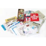 Mainly GB stamp collection in shoebox with many mint blocks plus approx. 55 flown covers or cards, 1