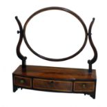 19th century mahogany dressing table mirror.