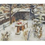 William Hallé (British 1912-1988) Garden in winter