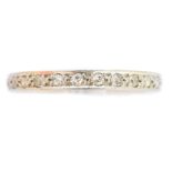 A diamond eternity ring,