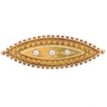 A late Victorian diamond brooch,