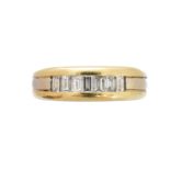 A diamond band ring,