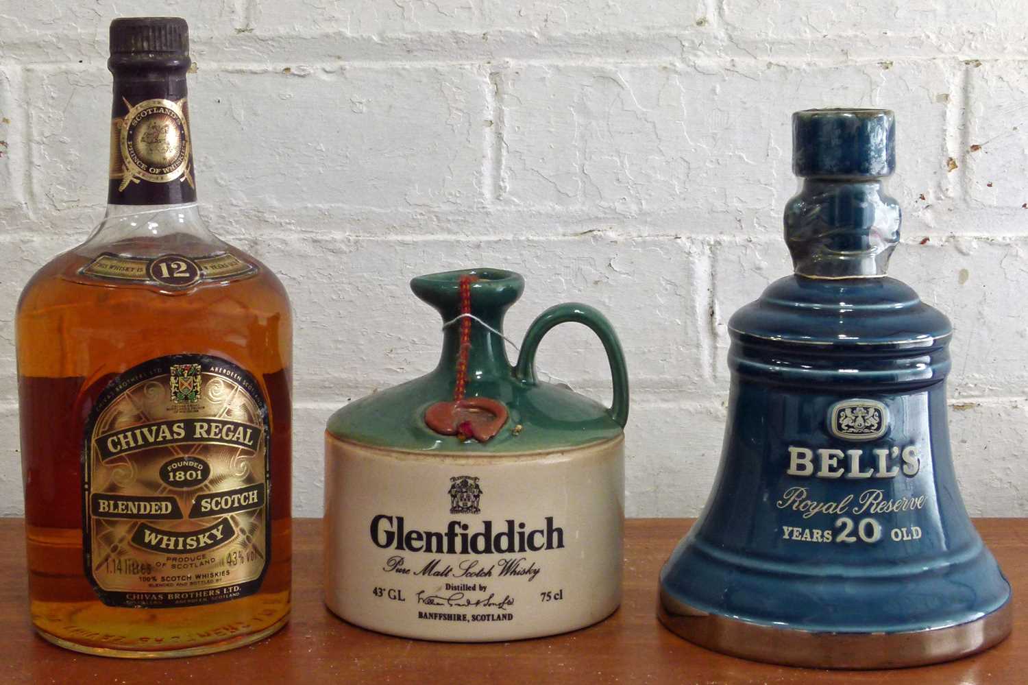 3 Bottles (incl. one 1.14 Litre) Whiskies from 1970’s