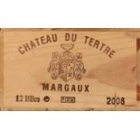 12 Bottles Chateau du Tertre Grand Cru Classe Margaux 2008 in OWC