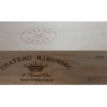 6 Bottles Chateau Rieussec Premier Cru Classe Sauternes 2016 (in OWC)