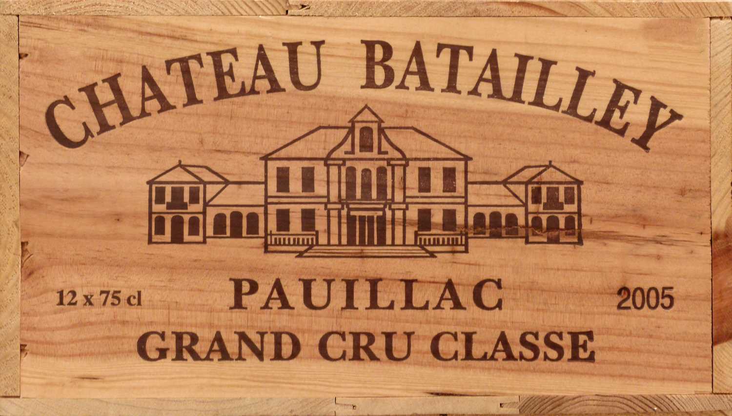 12 Bottles Chateau Batailley Grand Cru Classe Pauillac 2005 in OWC