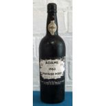 1 Bottle Adams Vintage Port 1963 (b/n)