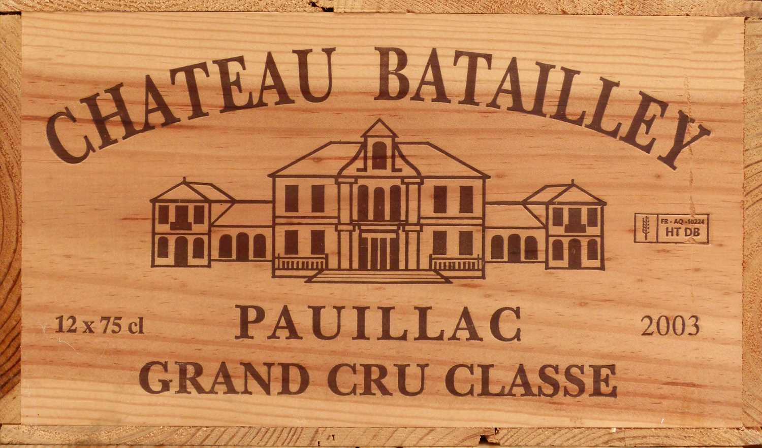 12 Bottles Chateau Batailley Grand Cru Classe Pauillac 2003 in OWC