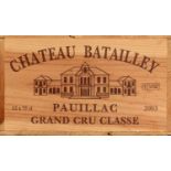 12 Bottles Chateau Batailley Grand Cru Classe Pauillac 2003 in OWC