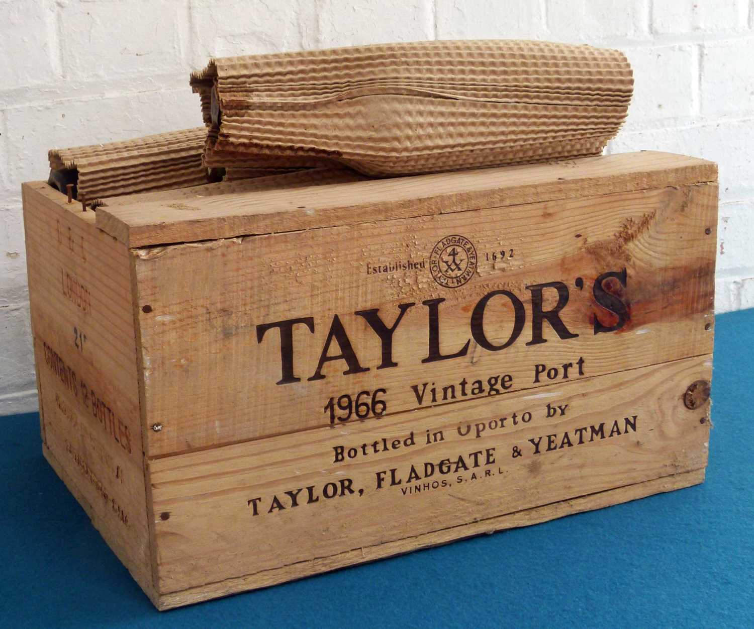 12 Bottles Taylors Vintage Port 1966