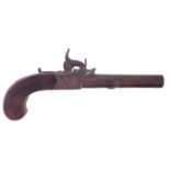 Percussion boxlock pistol by Higham Warrington