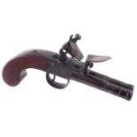 Flintlock double barrel boxlock pistol