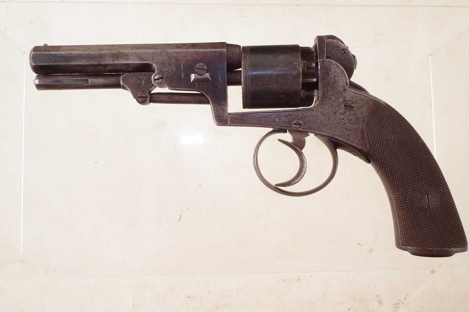 J.A. Harper percussion revolver with case - Image 11 of 15