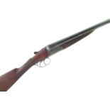 F. J. Wiseman 12 bore double barrel shotgun 87044 with case.