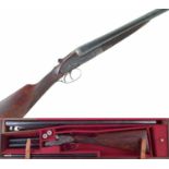 William Evan 12 bore side by side shot gun 11178 with case