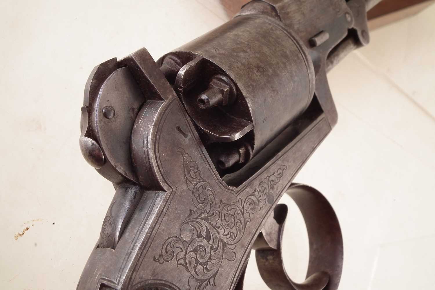 J.A. Harper percussion revolver with case - Image 9 of 15