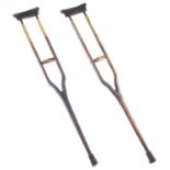 Pair of WWI military crutches