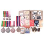 WWII and later medal group and related items for E.H Woolley